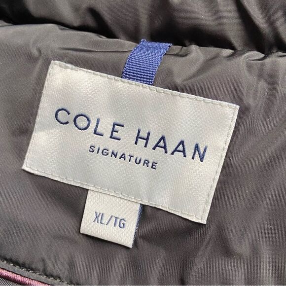 NWT Cole Haan Signature Asymmetrical Collar Convertible Coat 40in size XL - Picture 12 of 13